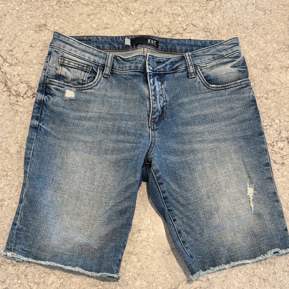 Kut from the Kloth Women's Denim Shorts-Bermuda